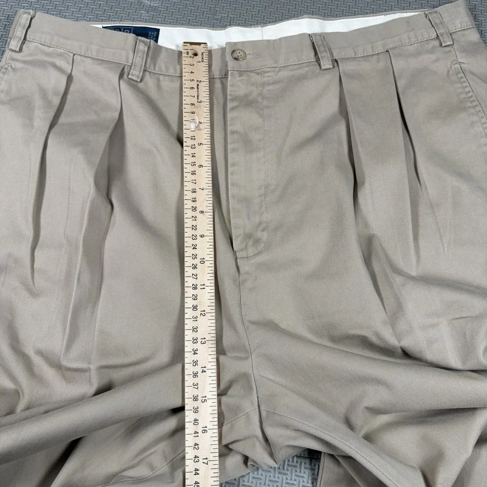 Vintage Polo Ralph Lauren Pants Men's 42Bx34 Andrew BIG Chino Khaki Tab Casual